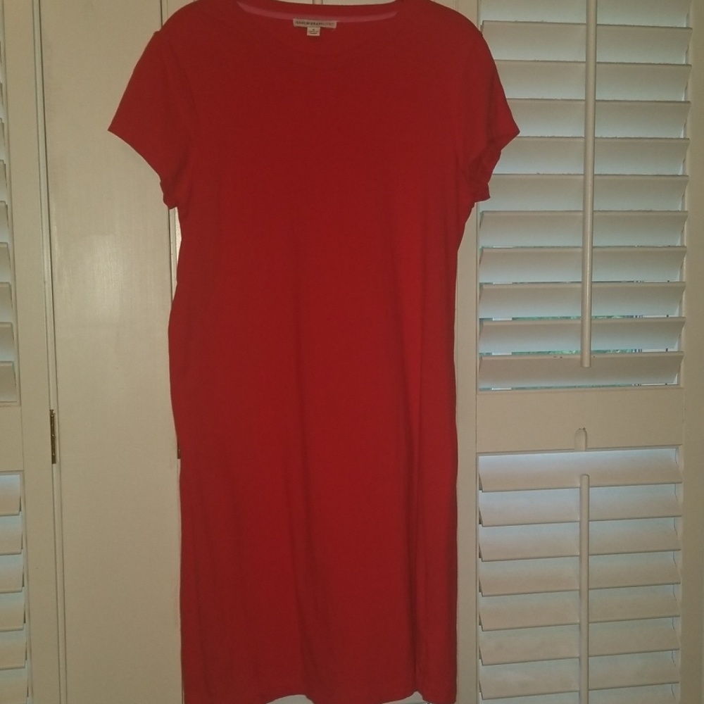 EUC Super Cute Isaac Mizrahi Red Tshirt Dress